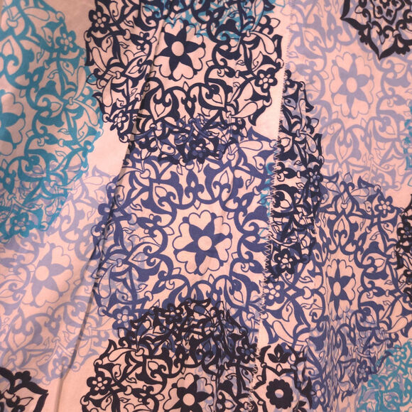 Talbots NWT 100% Cotton Gored Flare Side Tie Mandala Midi Skirt, Size 24W - Picture 5 of 9